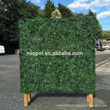 Mur végétal artificiel en plastique bon marché pour la décoration